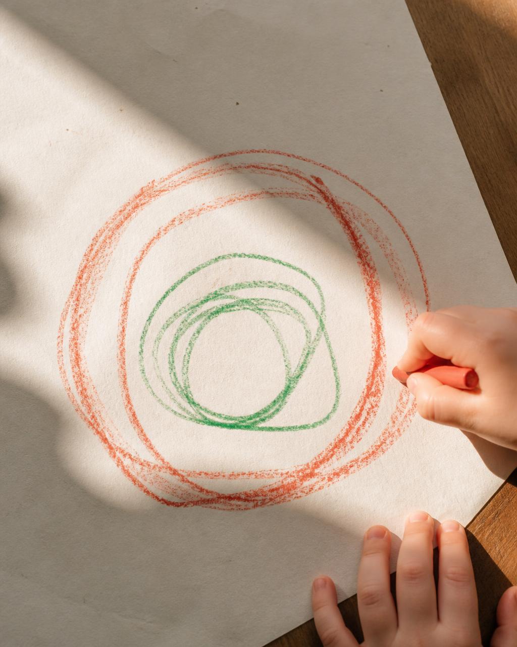 Primer dibujo de un niño pequeño